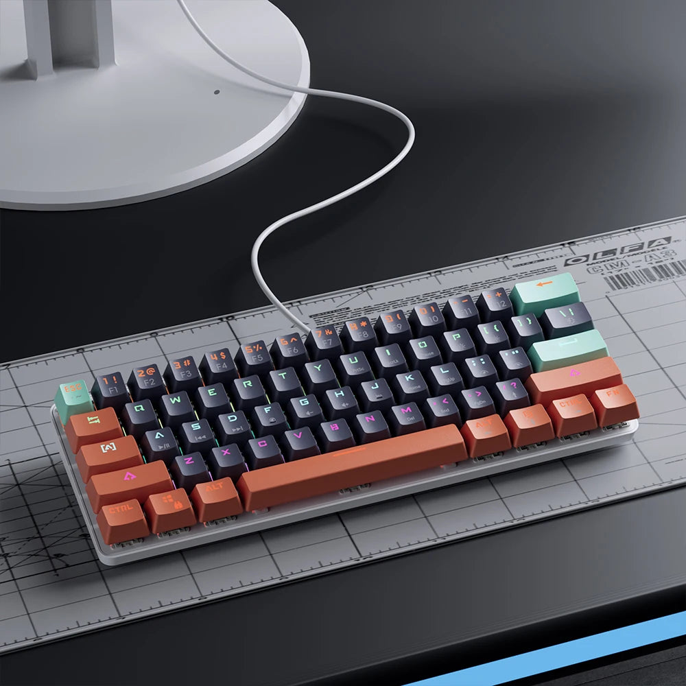 MUCAI MKA610 USB Mini Mechanical Gaming Wired Keyboard