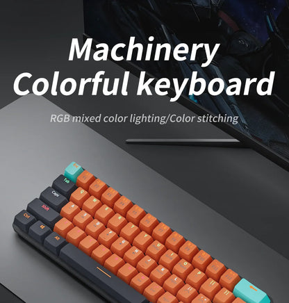 MUCAI MKA610 USB Mini Mechanical Gaming Wired Keyboard