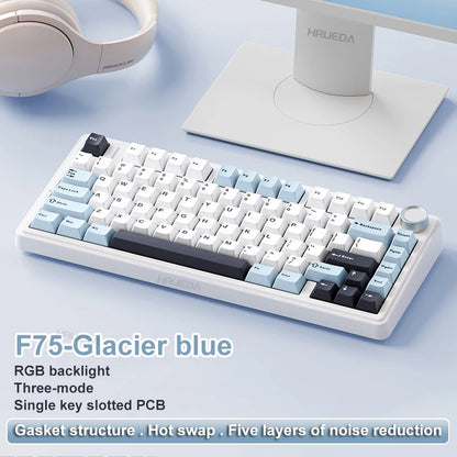 AULA F75 Wireless/Bluetooth/Wired Gaming Mechanical Keyboard