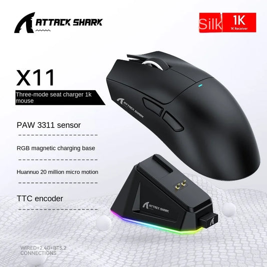 Attack Shark X11 PAW3311 Bluetooth Gaming Mouse